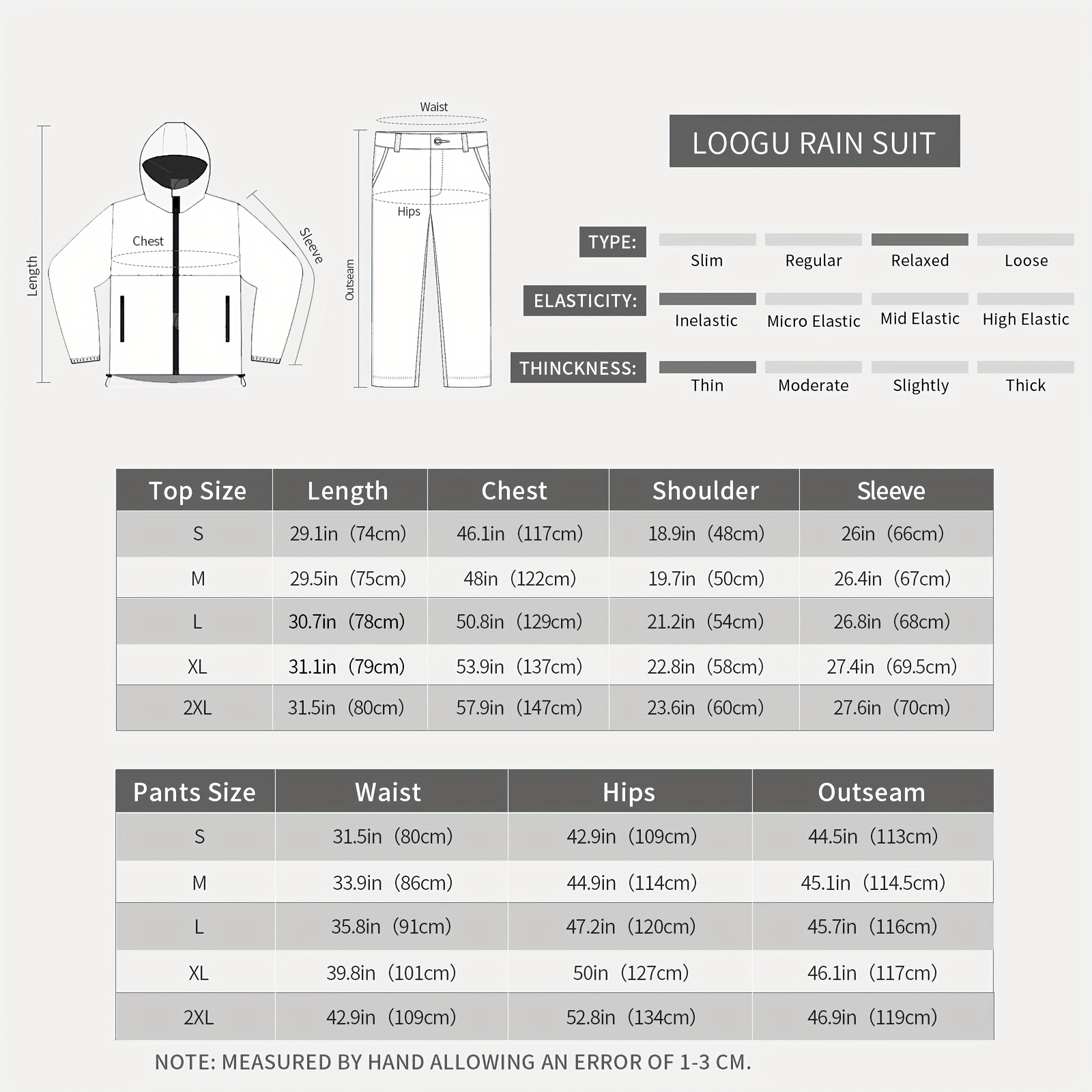 Raincoat Set Snow Men'S Waterproof Rain Gear, Lightweight Raincoat, Breathable Men'S Raincoat Windbreaker