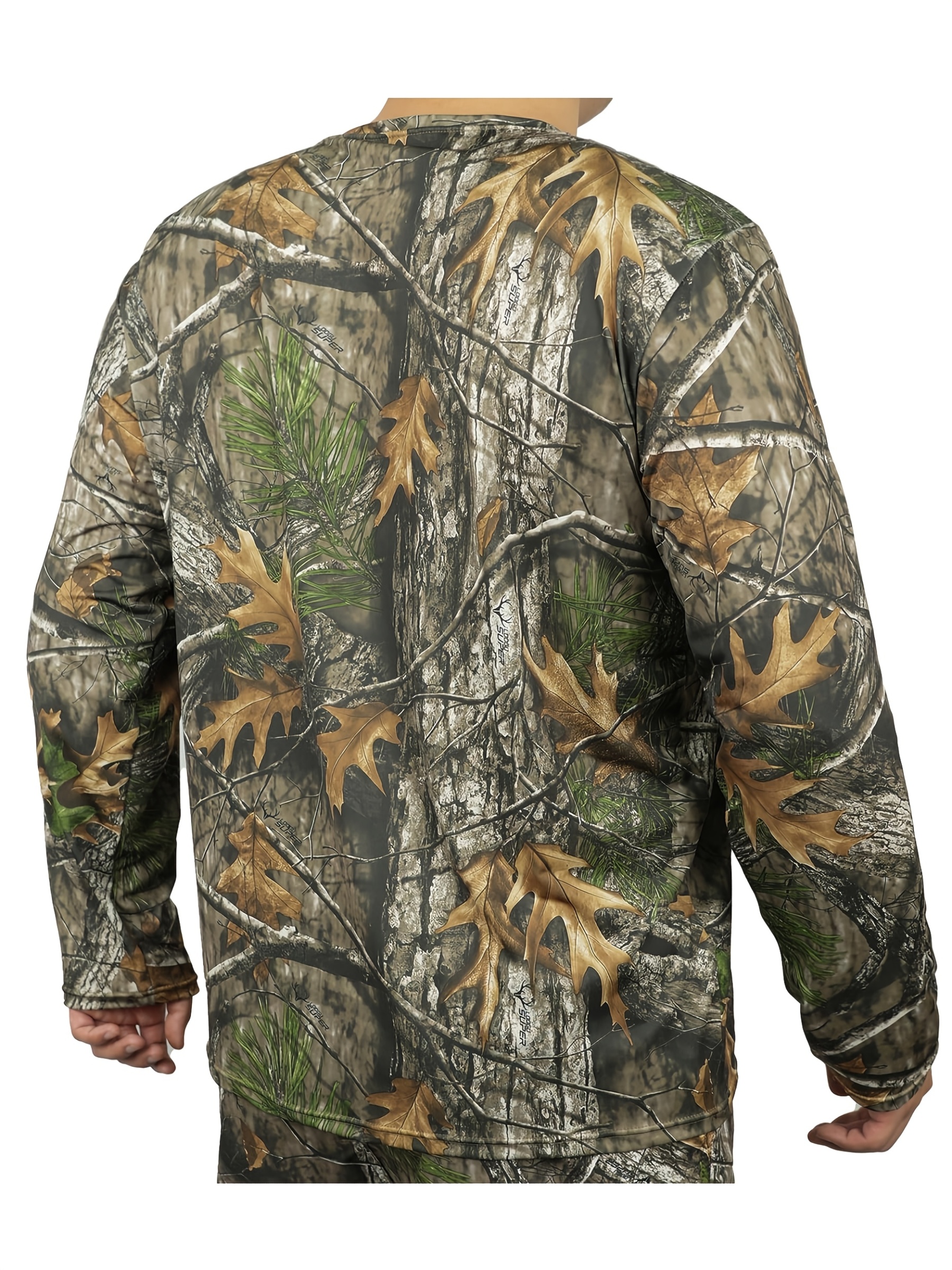 Men's Camouflage Long Sleeve Crew Neck T-Shirt