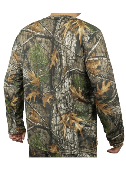 Men's Camouflage Long Sleeve Crew Neck T-Shirt