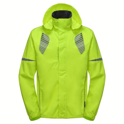  Reflective Men's Running Cycling Rain Jacket