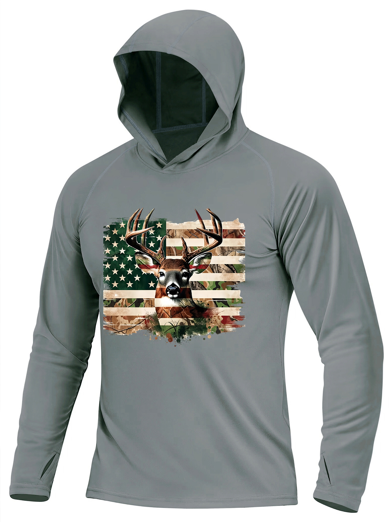 Men'S Hooded Long-Sleeved Printed Sun Protection Clothing