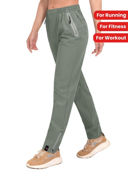 Womens ComfortFit Elastic Waist Sports Pants 