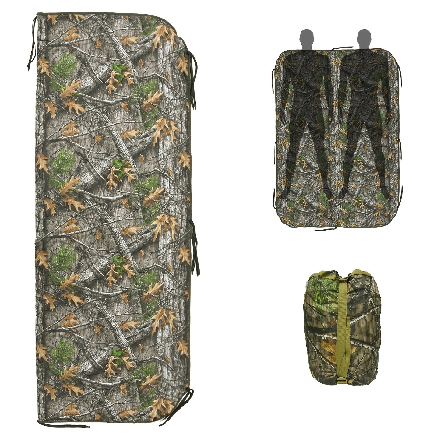  Camouflage Envelope Insulated Sleeping Bag