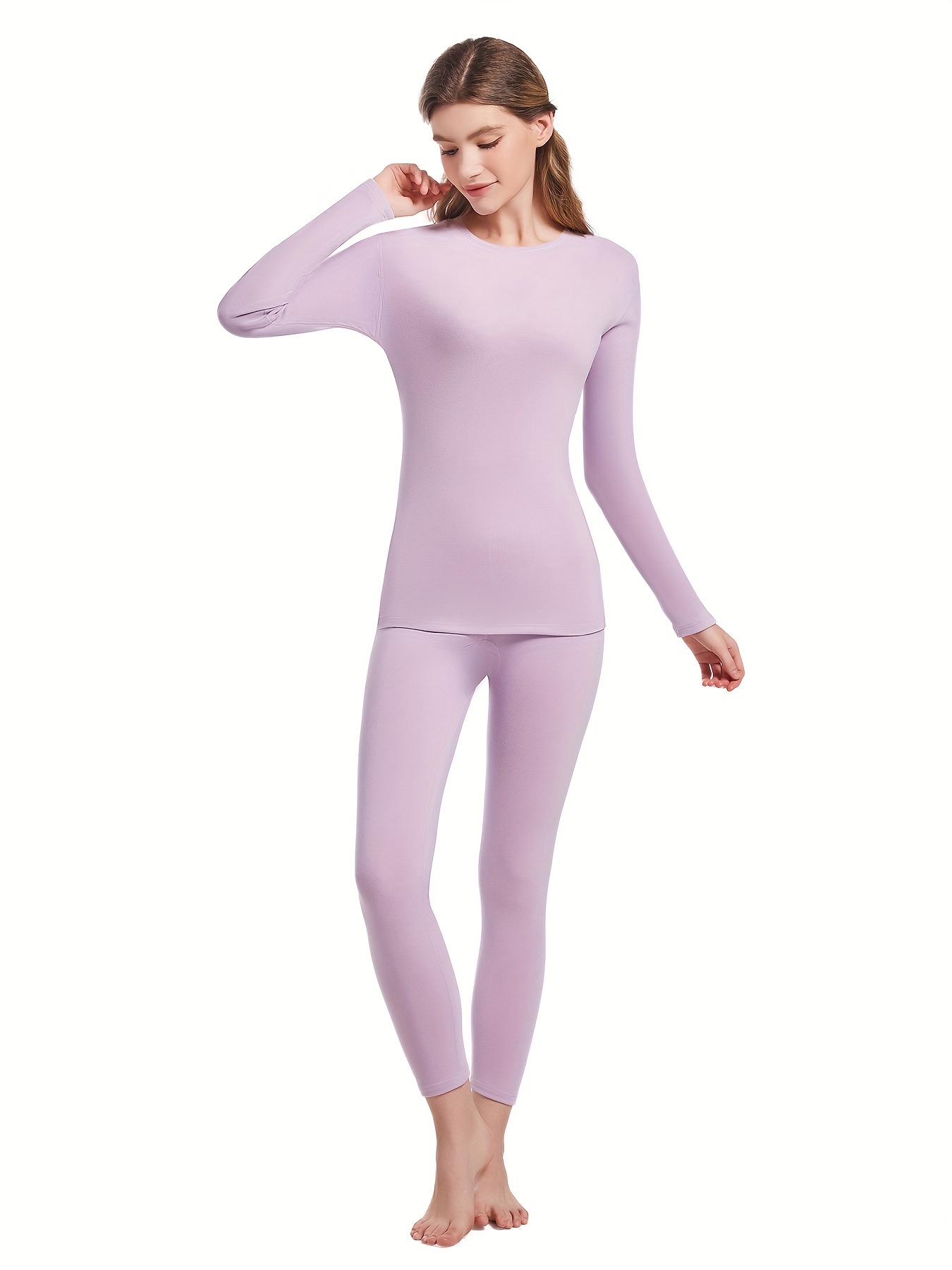 Women's Solid Slim Fit Thermal Baselayer