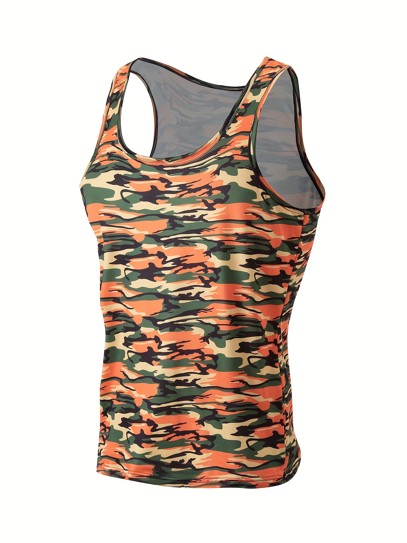 4pcs Men'S Camo Tank Tops 