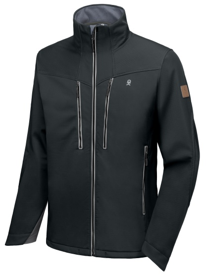 Men's Softshell Grid Fleece Lined Hiking Jacket