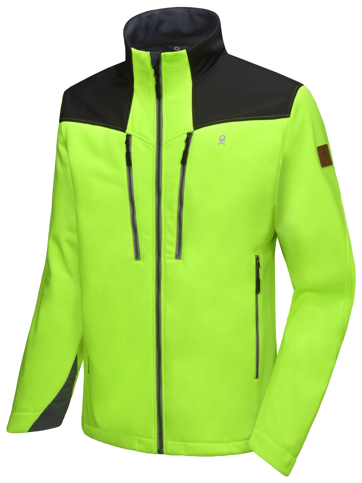 Men's Softshell Grid Fleece Lined Hiking Jacket