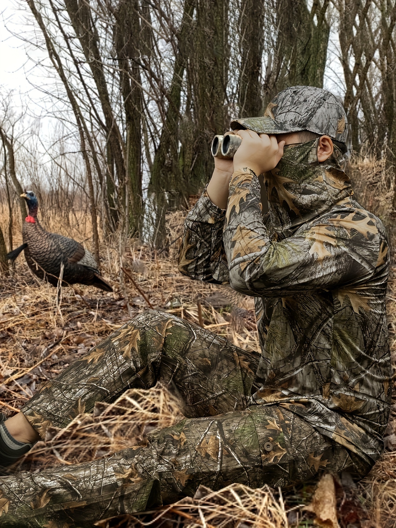 Men's Camouflage Long Sleeve Crew Neck T-Shirt