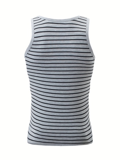 3pcs Men's Striped Tank Tops 