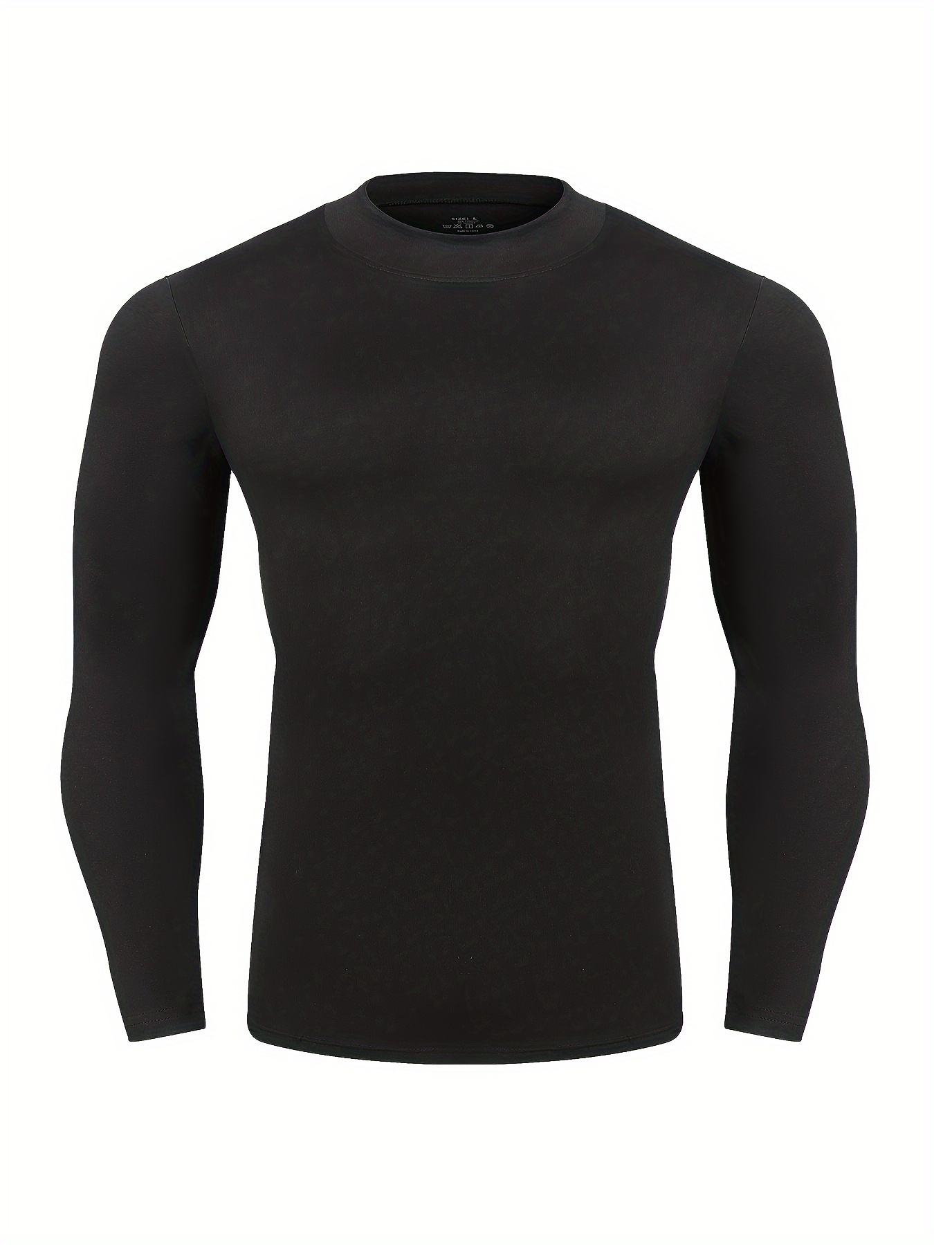 Men's Thermal Long Sleeve Round Neck Shirts Tops