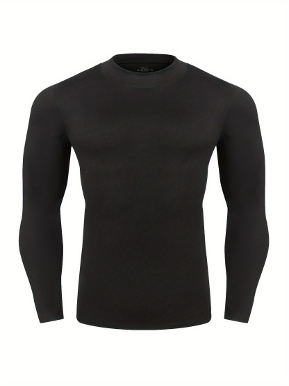 Men's Thermal Long Sleeve Round Neck Shirts Tops
