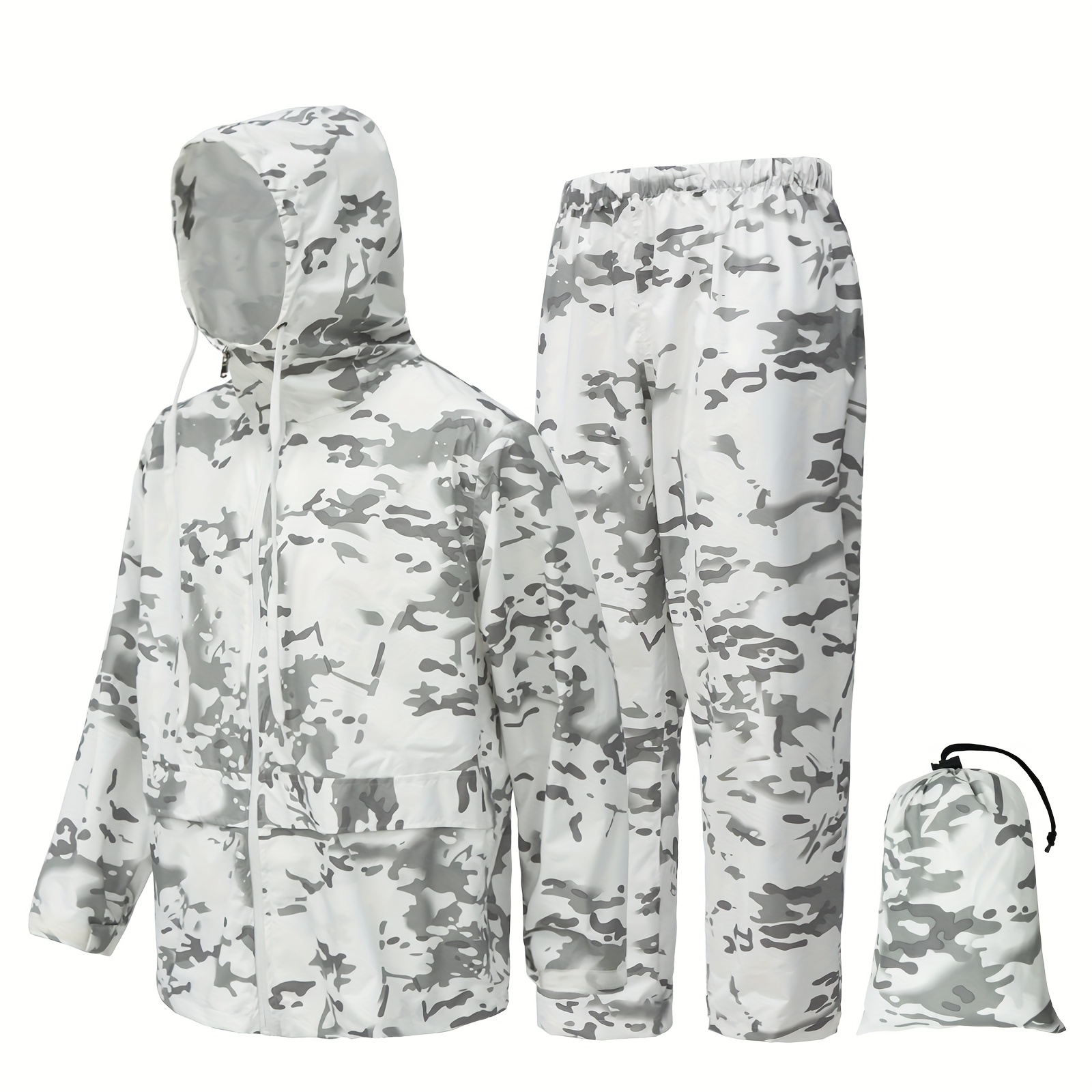 Raincoat Set Snow Men'S Waterproof Rain Gear, Lightweight Raincoat, Breathable Men'S Raincoat Windbreaker