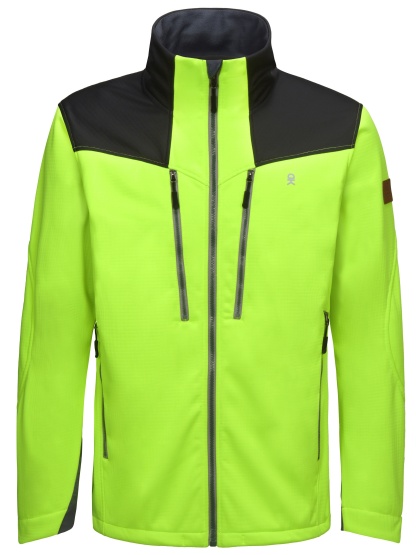 Men's Softshell Grid Fleece Lined Hiking Jacket