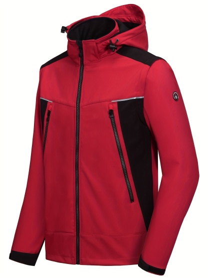 Men's Detachable Sleeves & Hood Softshell Jacket