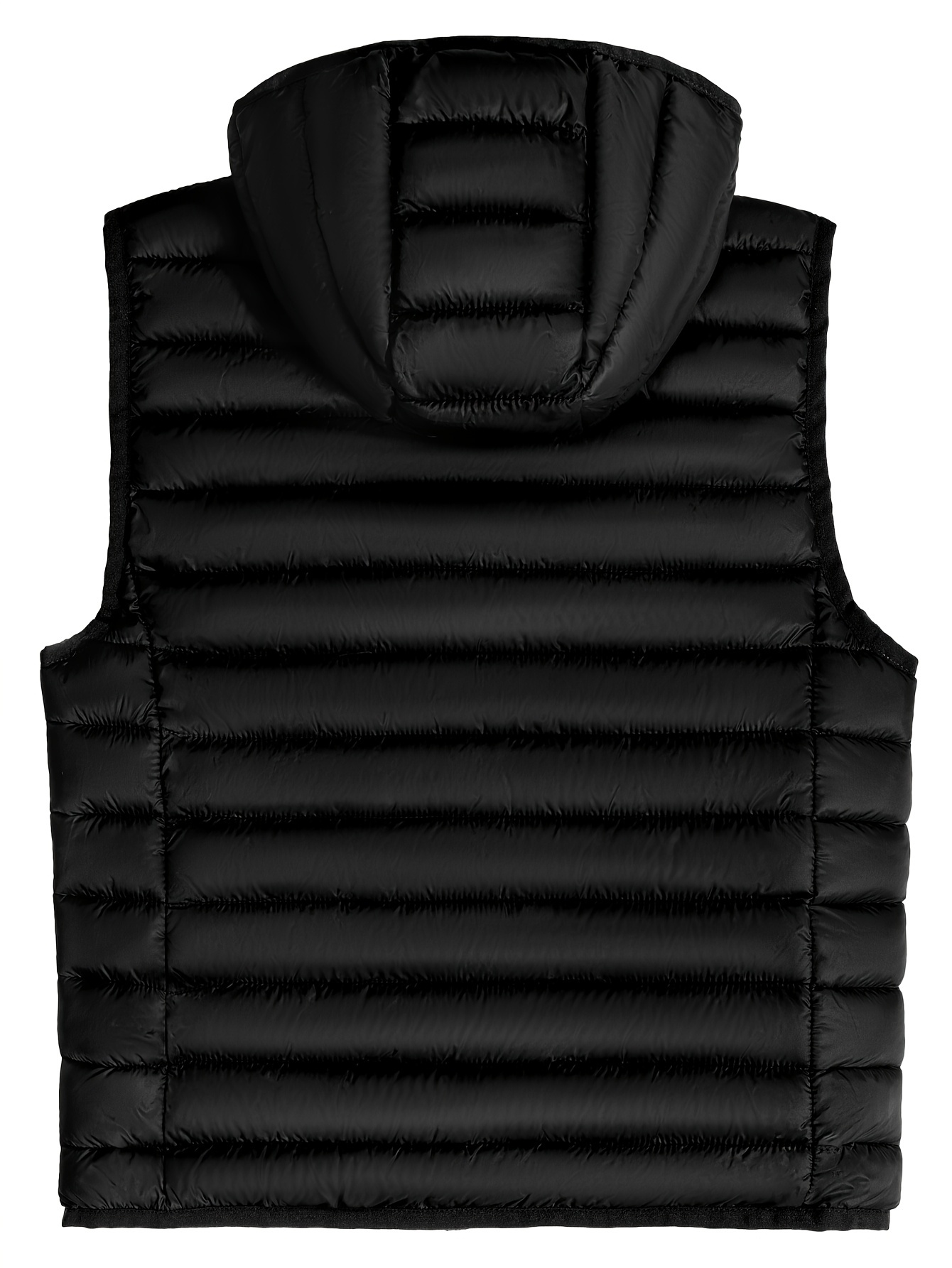 Packable Lightweight Faux- Hooded Vest