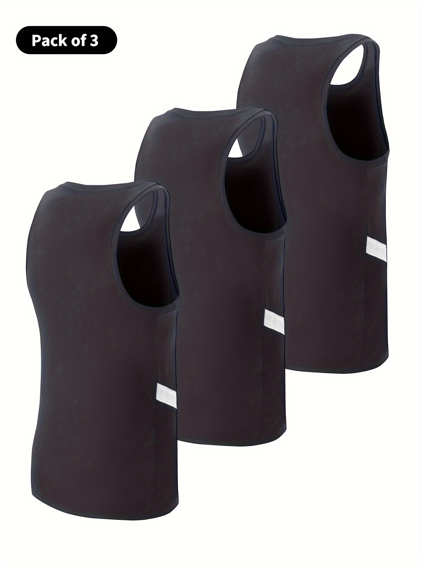 3pcs Men's Quick-Dry Athletic Tank Tops 