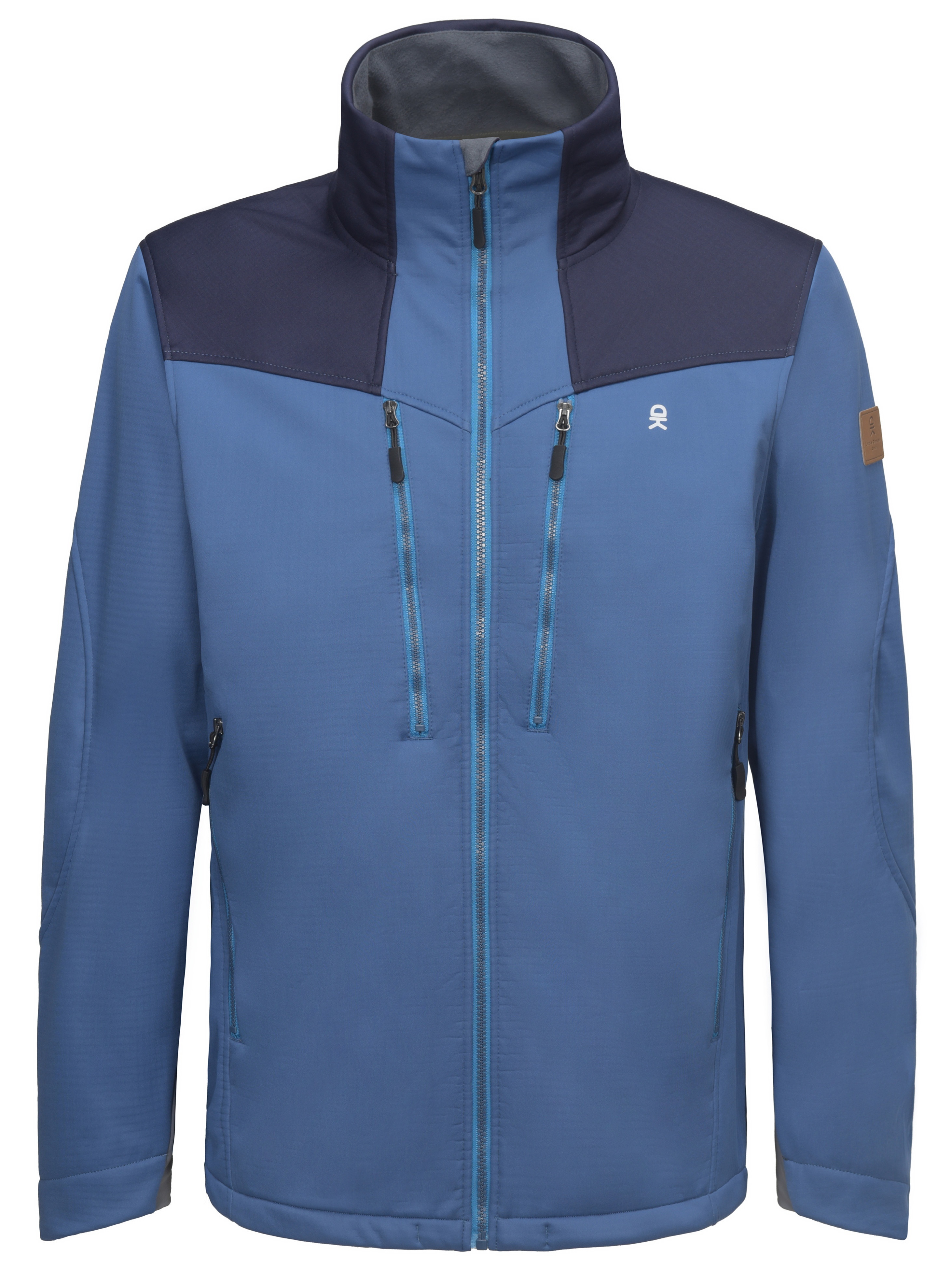 Men's Softshell Grid Fleece Lined Hiking Jacket