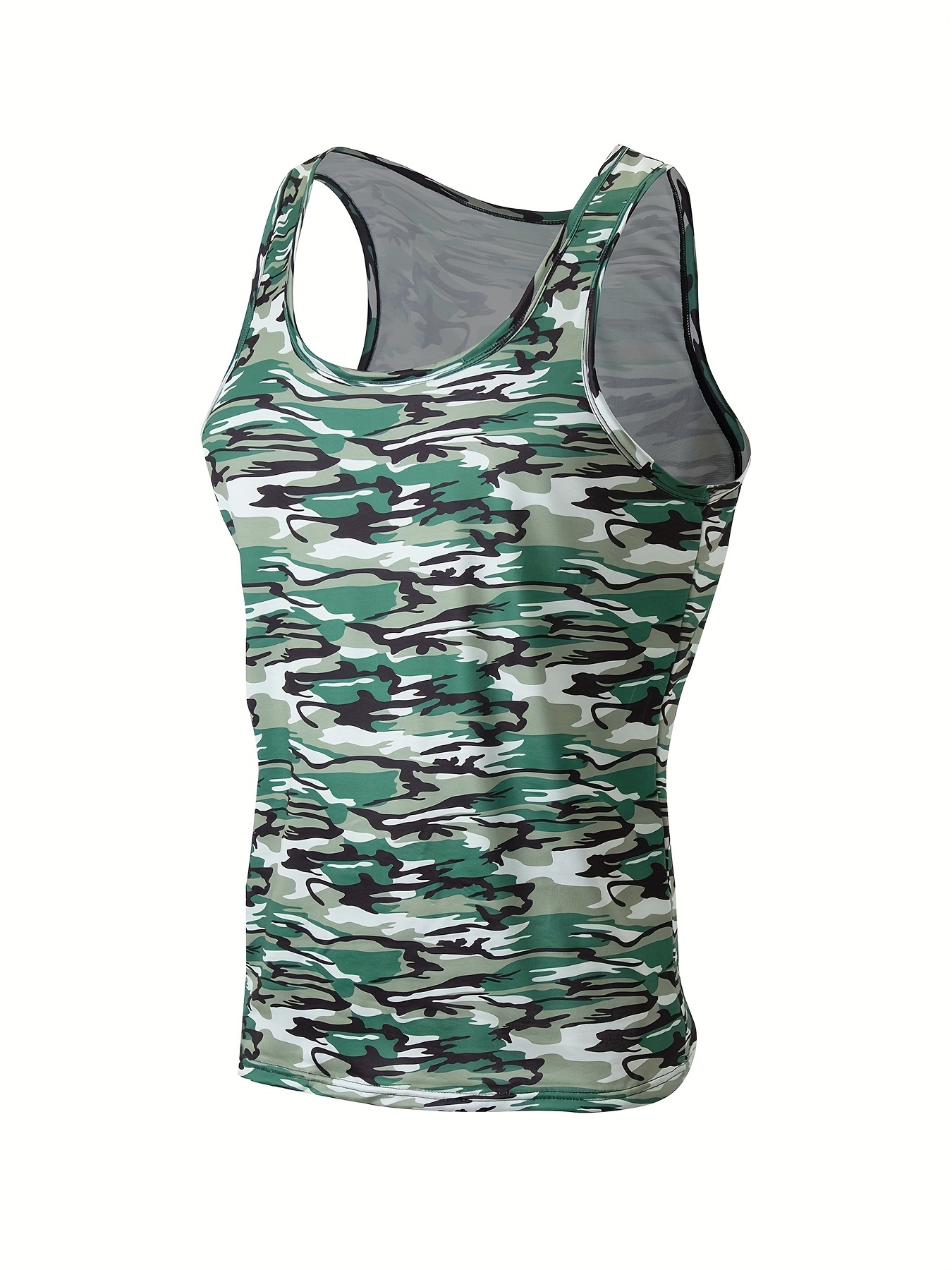 4pcs Men'S Camo Tank Tops 