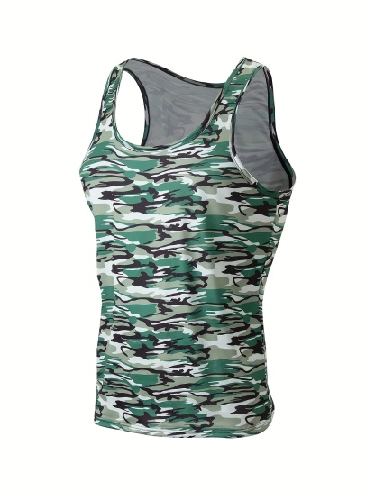 4pcs Men'S Camo Tank Tops 