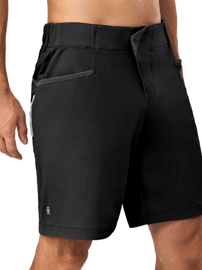 Men Stretch Quick Dry 9 Inch Inseam Shorts 