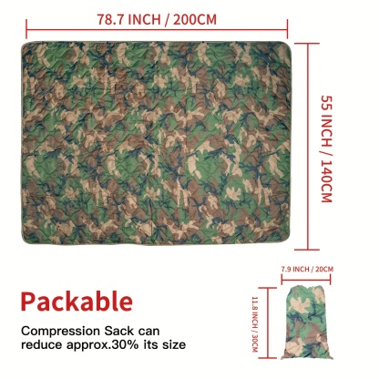  Camouflage Camping Blanket