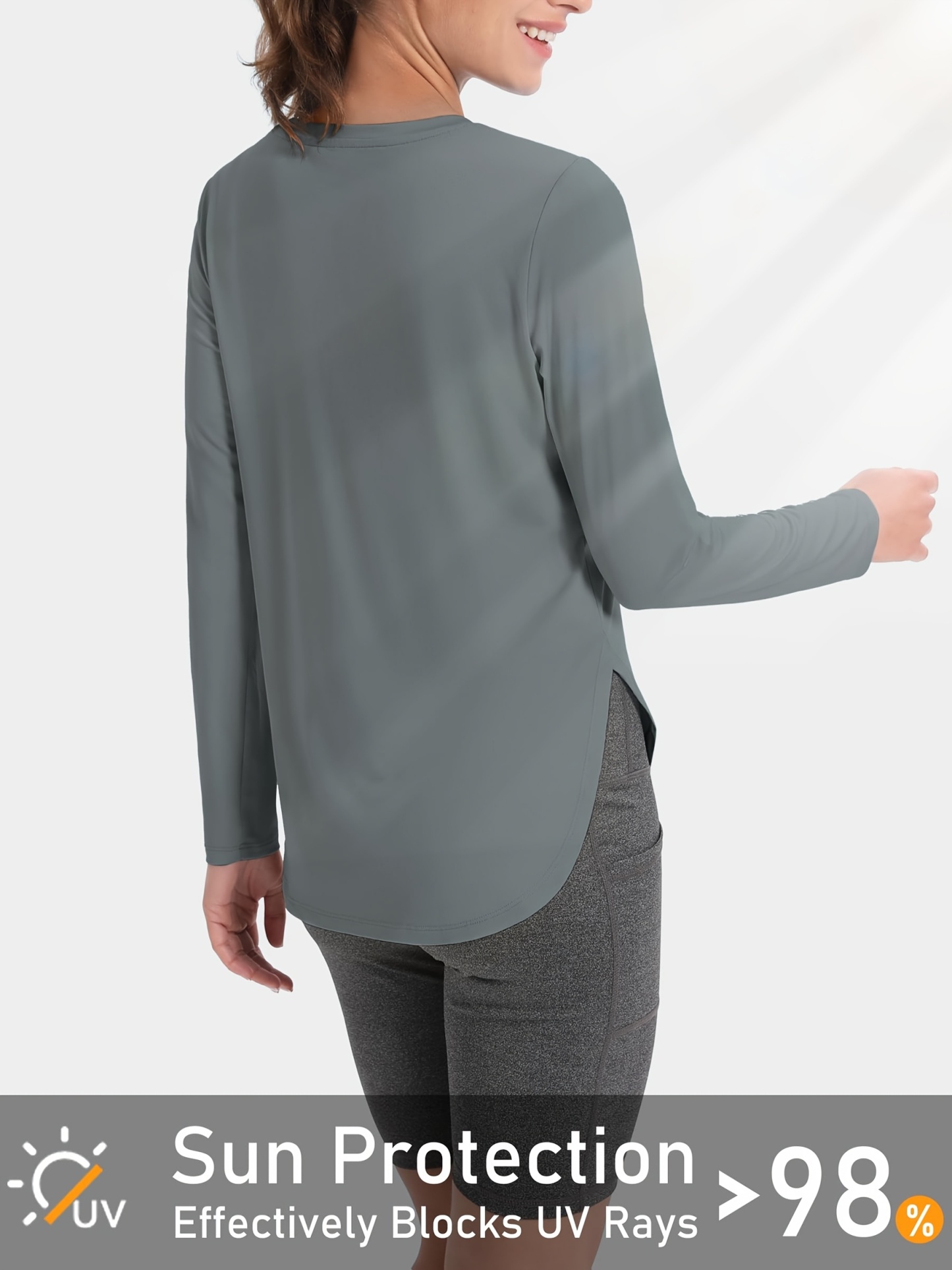 Lightweight Quick Dry Women's Long Sleeve Sun Protection T-Shirt