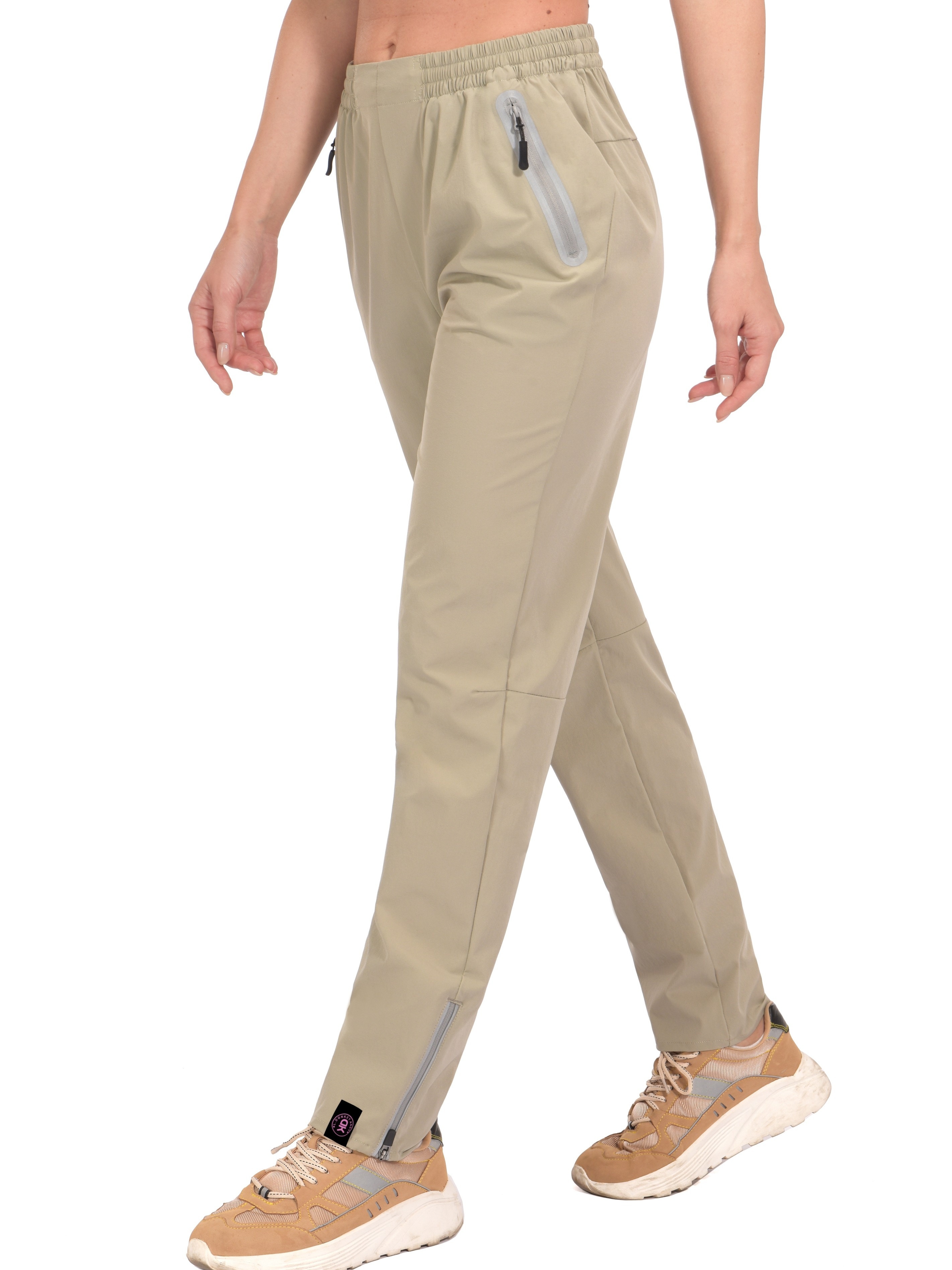 Womens ComfortFit Elastic Waist Sports Pants 