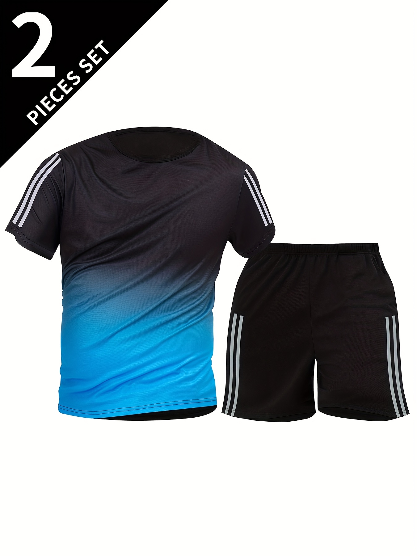 2pcs Men'S Summer Running & Fitness Set