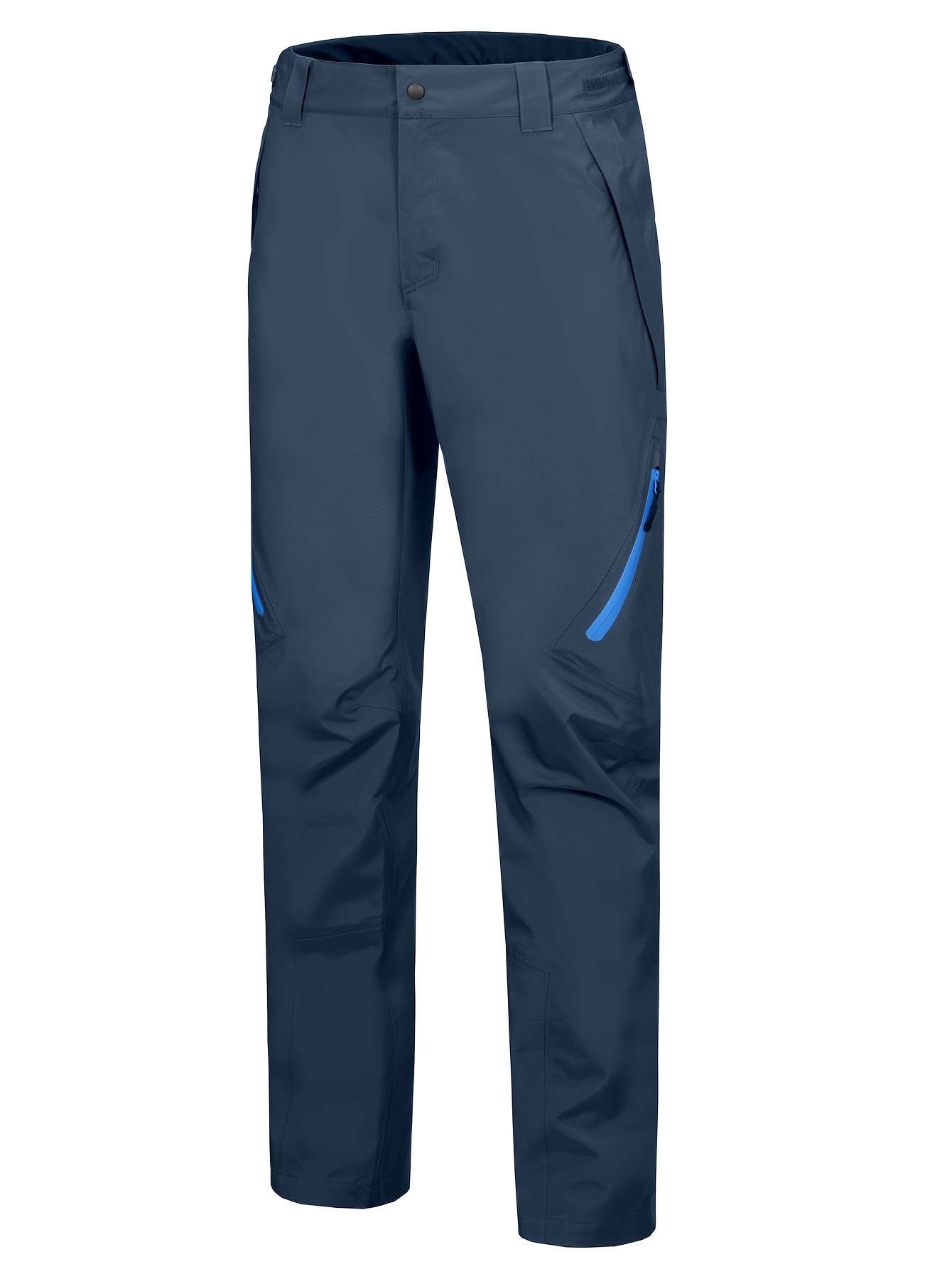 Men's Lightweight Hiking Pants with Multiple Zippered Pockets