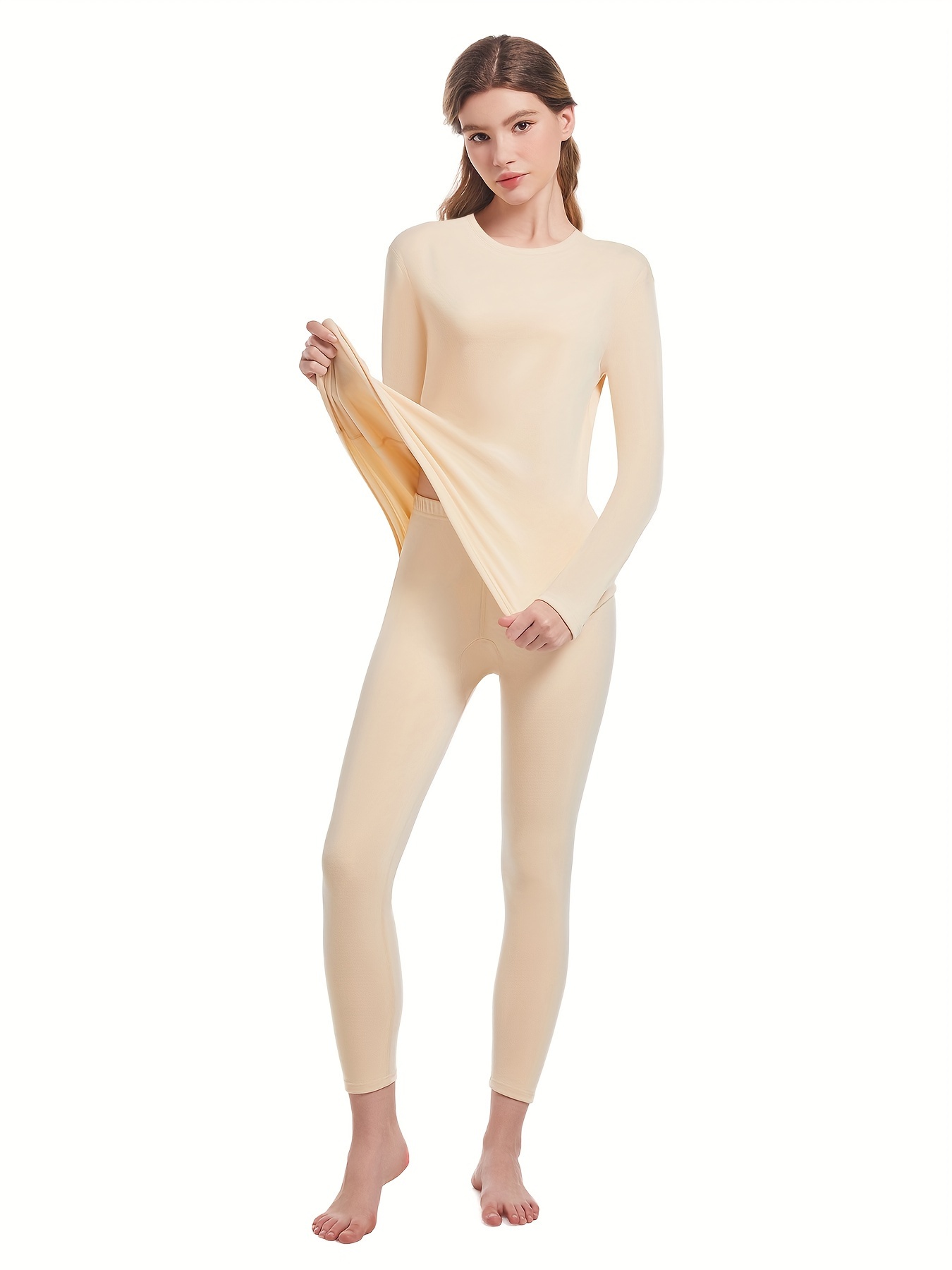 Women's Solid Slim Fit Thermal Baselayer