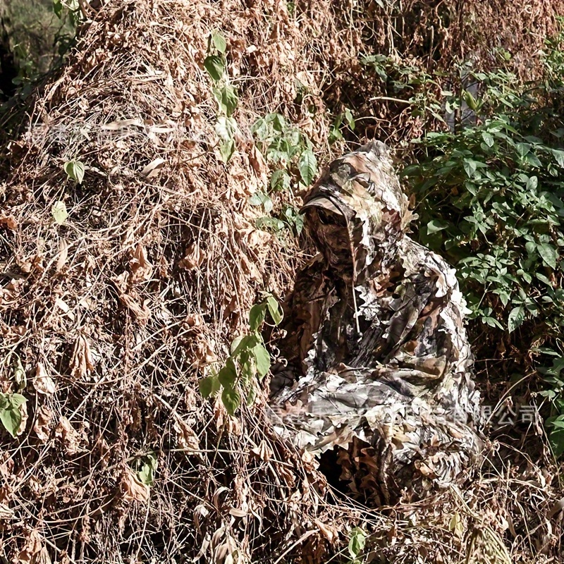3D Leaf Camouflage Hunting Zippered Jacket & Pants