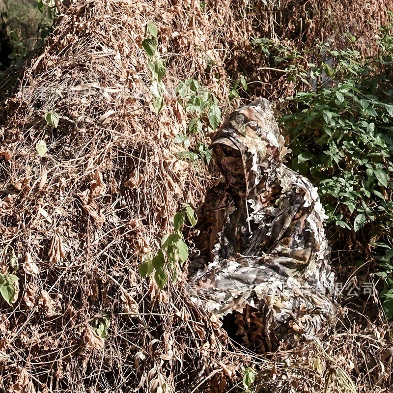 3D Leaf Camouflage Hunting Zippered Jacket & Pants