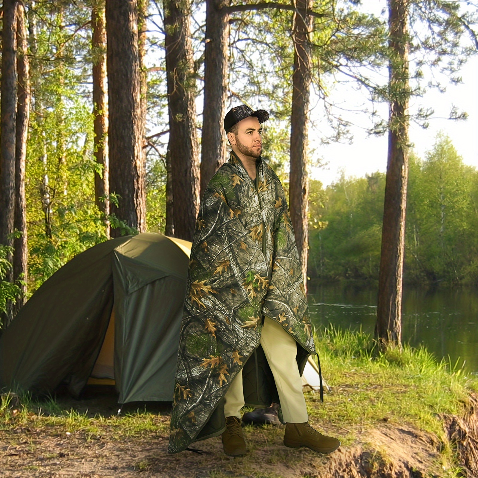  Camouflage Envelope Insulated Sleeping Bag