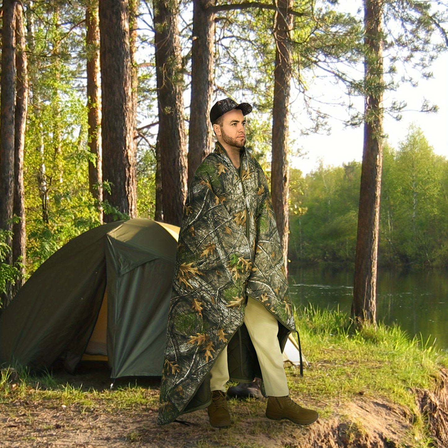  Camouflage Envelope Insulated Sleeping Bag