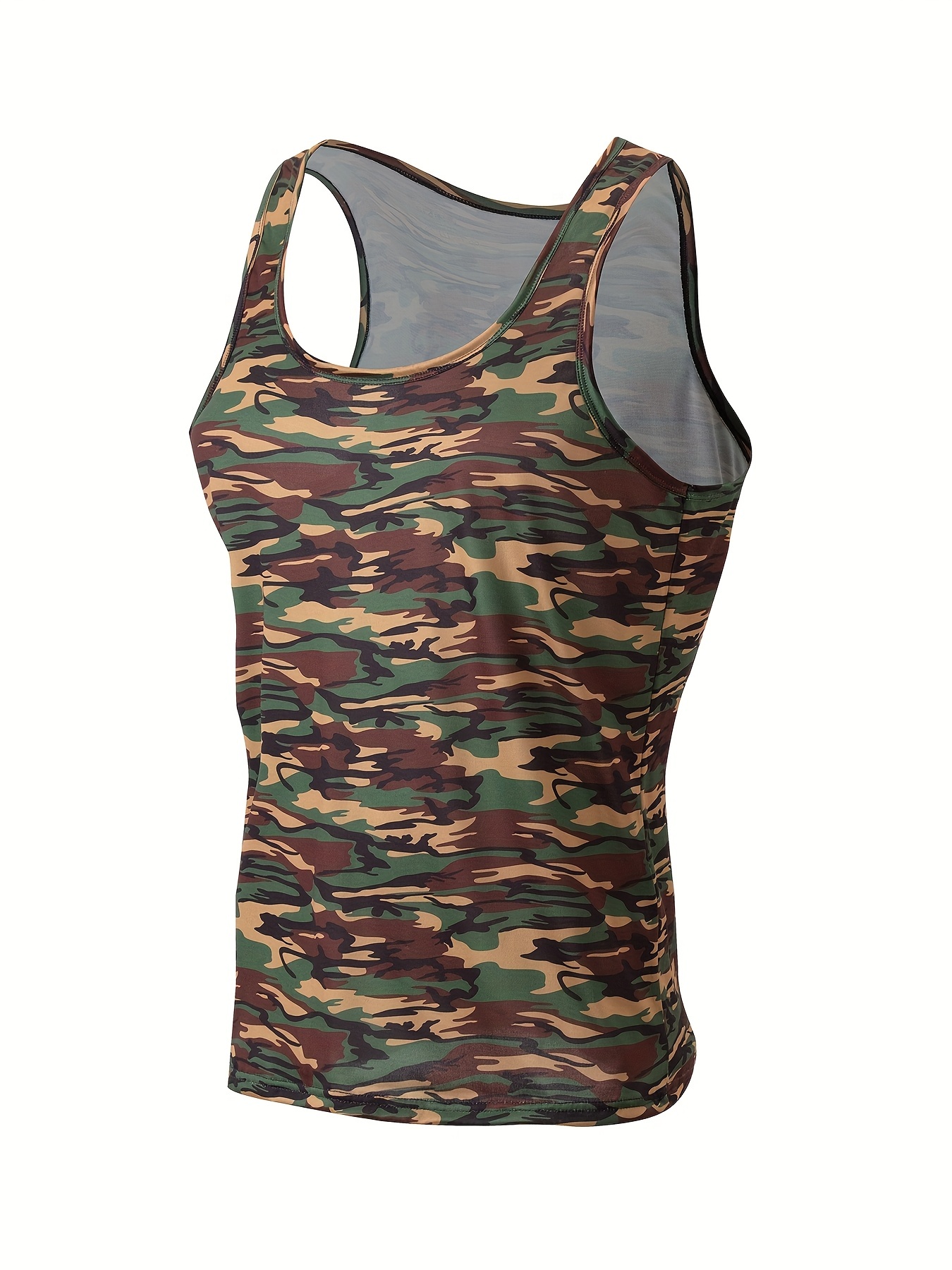 4pcs Men'S Camo Tank Tops 