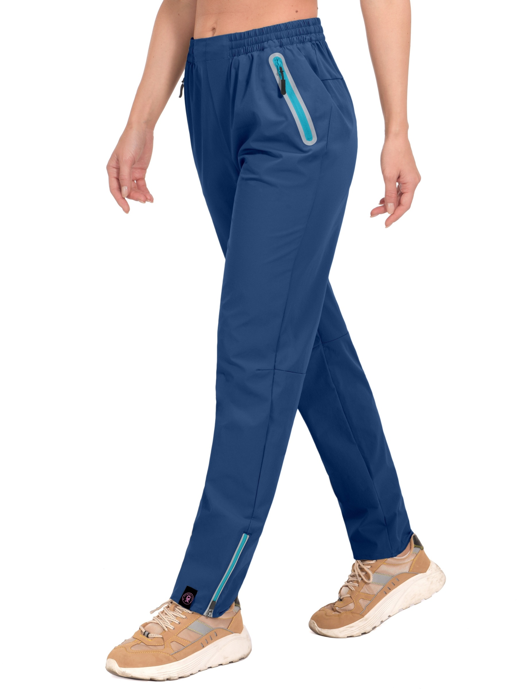 Womens ComfortFit Elastic Waist Sports Pants 