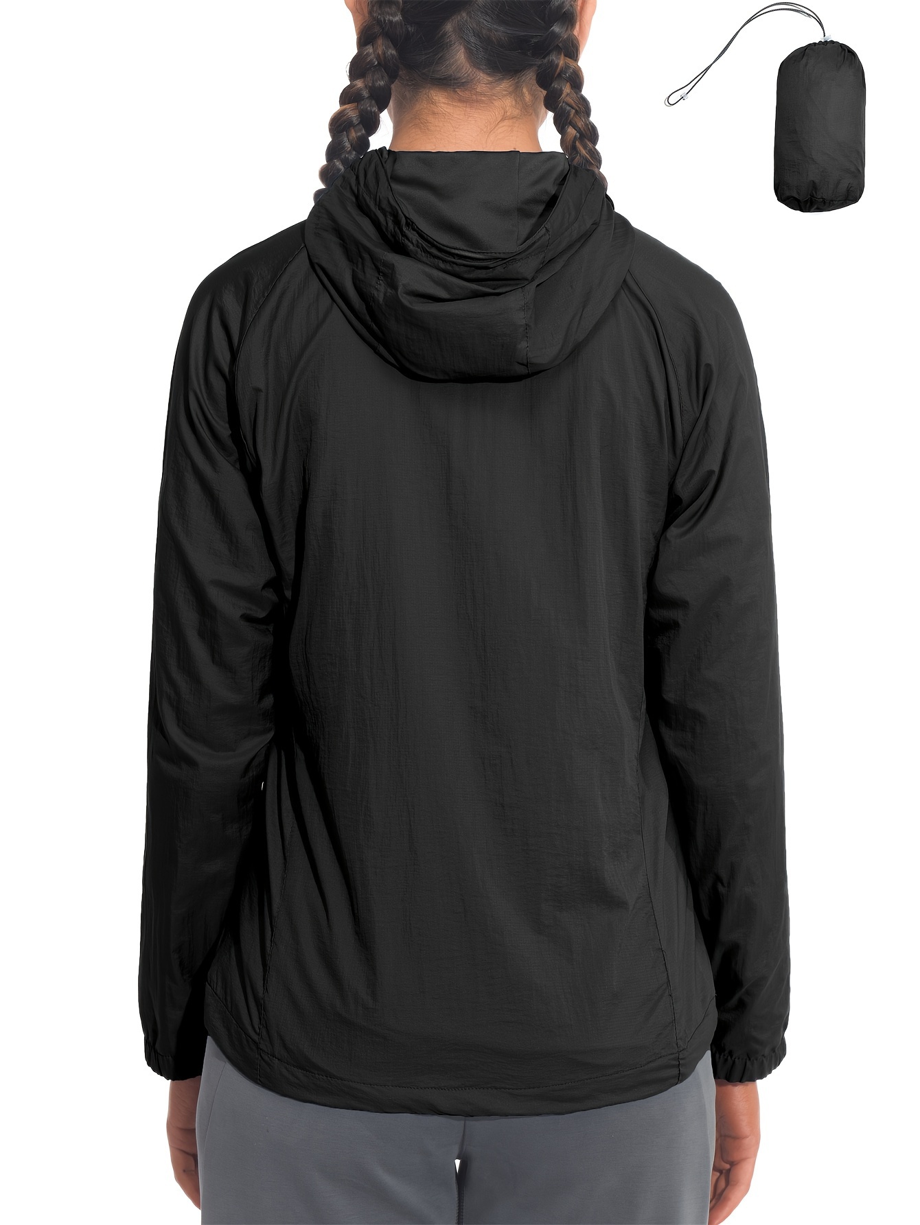 Women's Packable Lightweight Hooded Jacket 