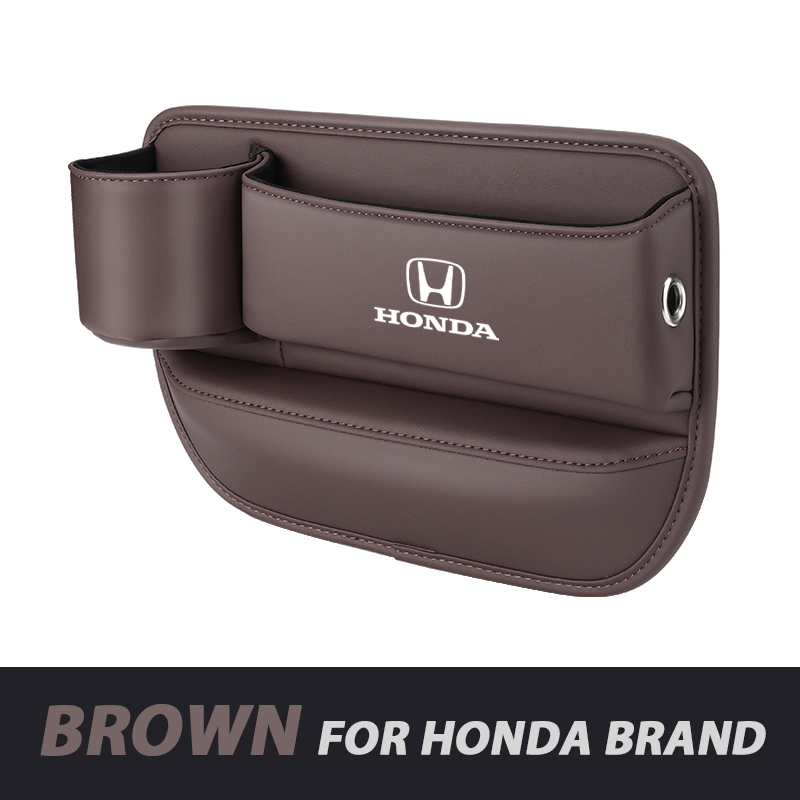 📣50% OFF Hot Sale! 🔥Exclusive Logo Leather Car Seat Storage Box With Water Cup Holder