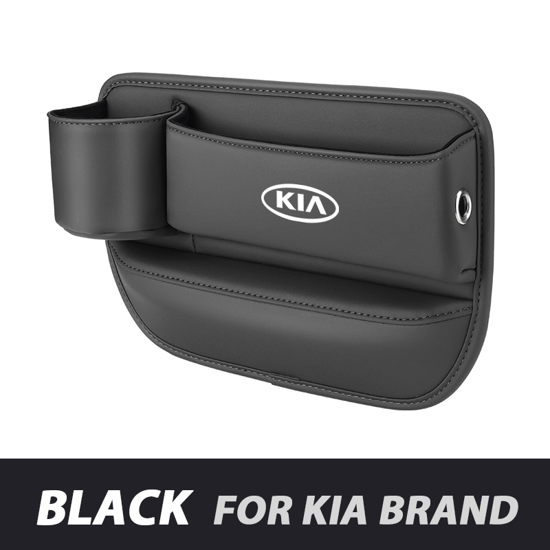 📣50% OFF Hot Sale! 🔥Exclusive Logo Leather Car Seat Storage Box With Water Cup Holder