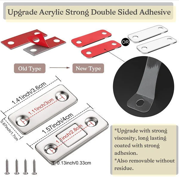 Ultra - Thin Invisible Cabinet Door Magnets