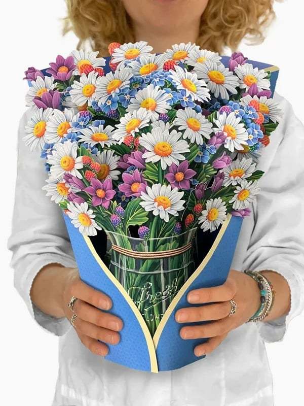 💕Gift for Love🎁49% OFF💐Pop-Up Flower Bouquet Greeting Card💐