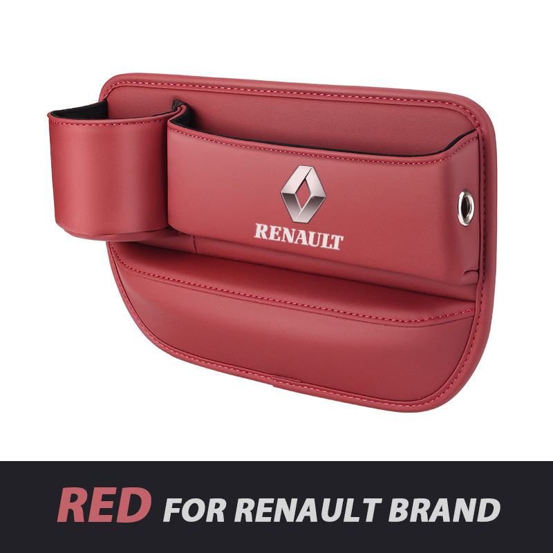 📣50% OFF Hot Sale! 🔥Exclusive Logo Leather Car Seat Storage Box With Water Cup Holder