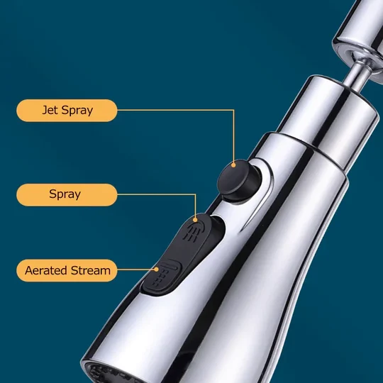 (🎁2024 New Year Hot Sale🎁)🔥New Year Promotion-360° Rotatable - Kitchen Faucet Spray Head