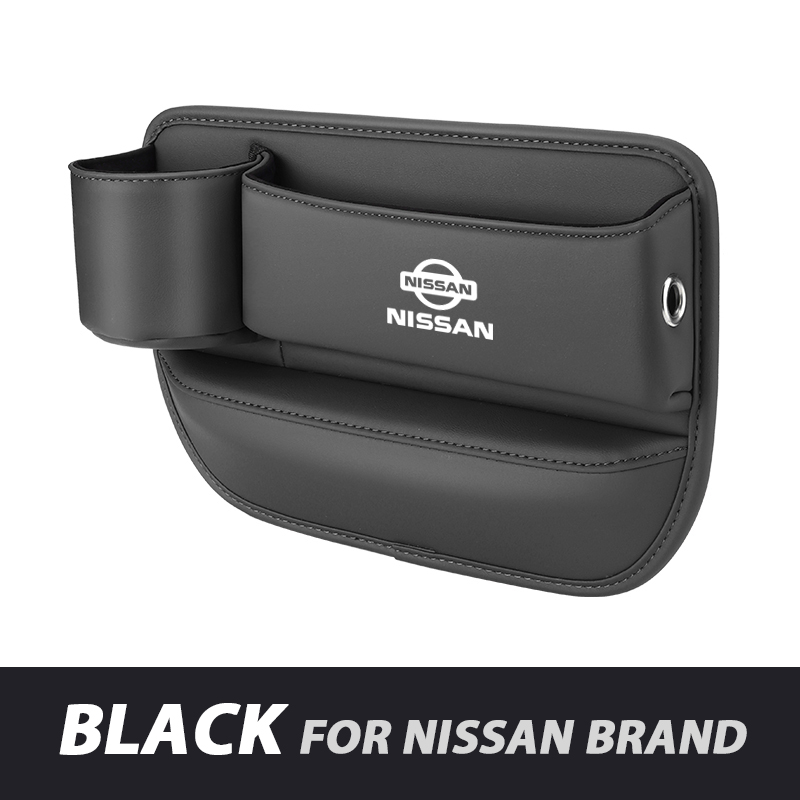 📣50% OFF Hot Sale! 🔥Exclusive Logo Leather Car Seat Storage Box With Water Cup Holder