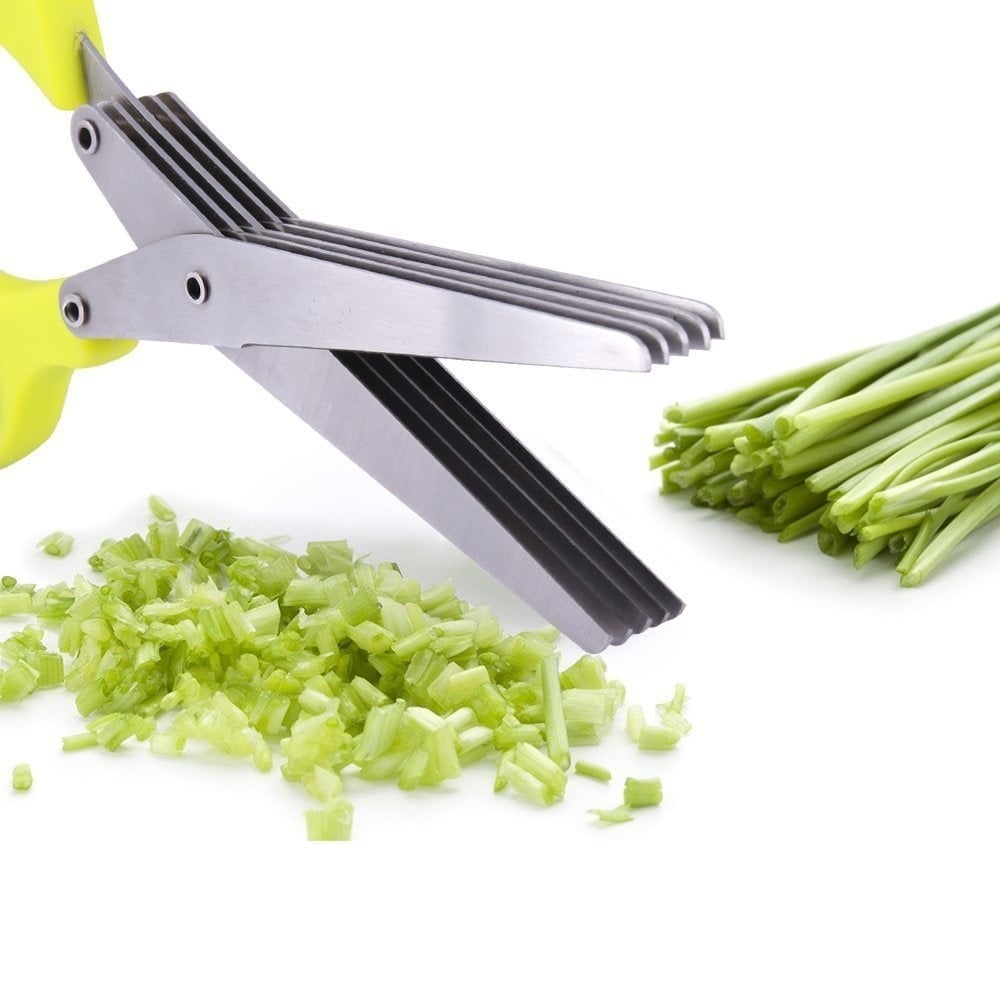 (🔥🎁2024 New Year Hot Sale🎁-49% Off 🔥) 5 Blade Kitchen Salad Scissors