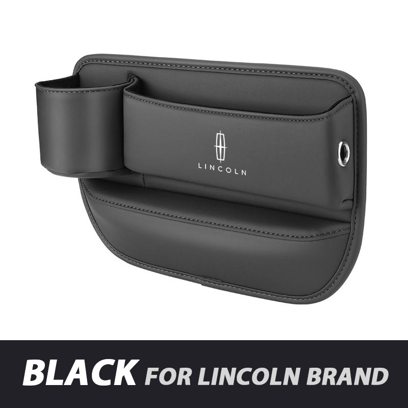📣50% OFF Hot Sale! 🔥Exclusive Logo Leather Car Seat Storage Box With Water Cup Holder