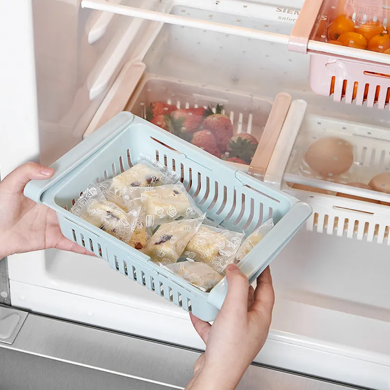 Retractable Refrigerator Storage Basket