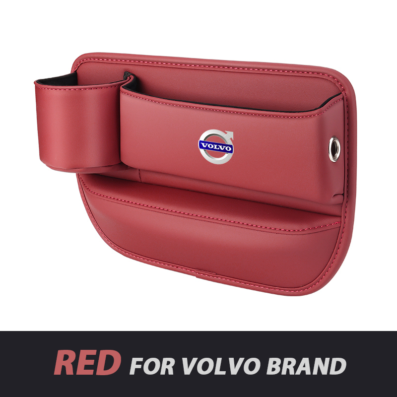 📣50% OFF Hot Sale! 🔥Exclusive Logo Leather Car Seat Storage Box With Water Cup Holder