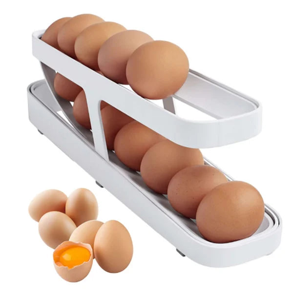 🔥LAST DAY PROMOTION 49% OFF🔥 2024 NEW AUTOMATIC ROLL-DOWN DOUBLE-LAYER EGG DISPENSER
