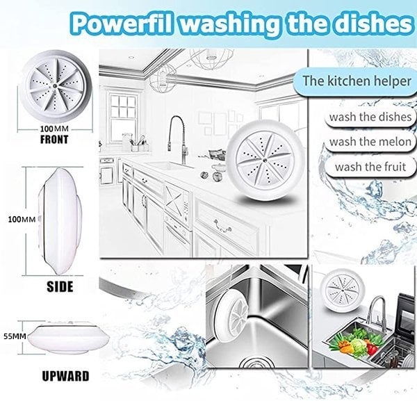 🔥Hot Sale🔥Mini Dishwasher & Washing Machine